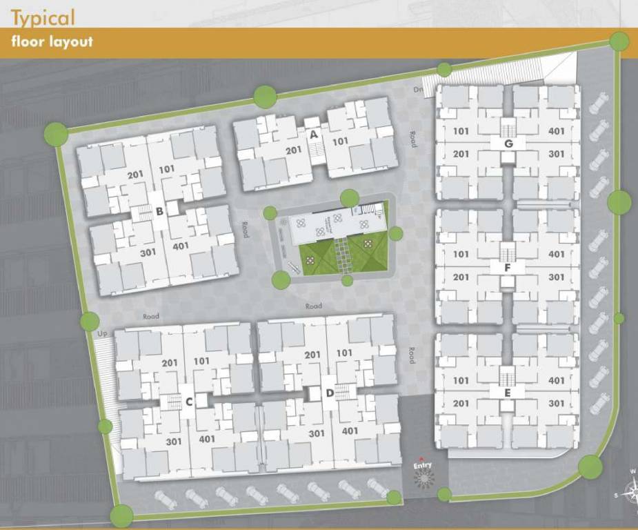 seven9 sky Block A Cluster Plan for Typical Floor