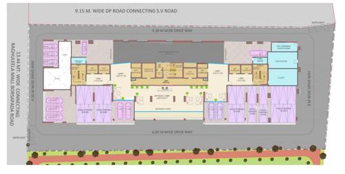  daivi-eterneety Shreeji Daivi Cluster Plan For Ground Floor