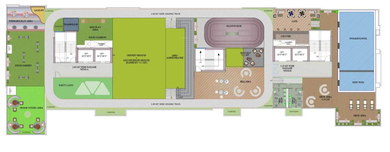  daivi eterneety Shreeji Daivi Cluster Plan For Terrace Plan