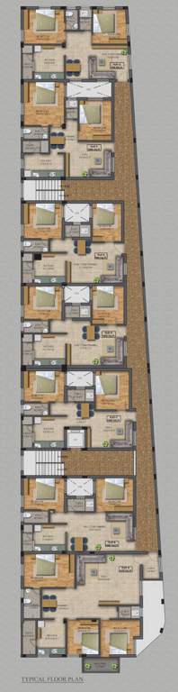 green avenue Green Avenue Cluster Plan From 1st To 7th Floor