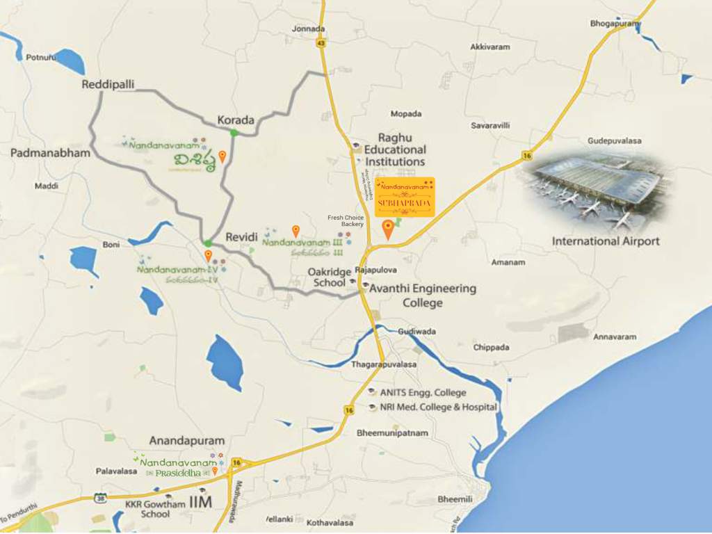  nandanavanam subhaprada plot Location Plan