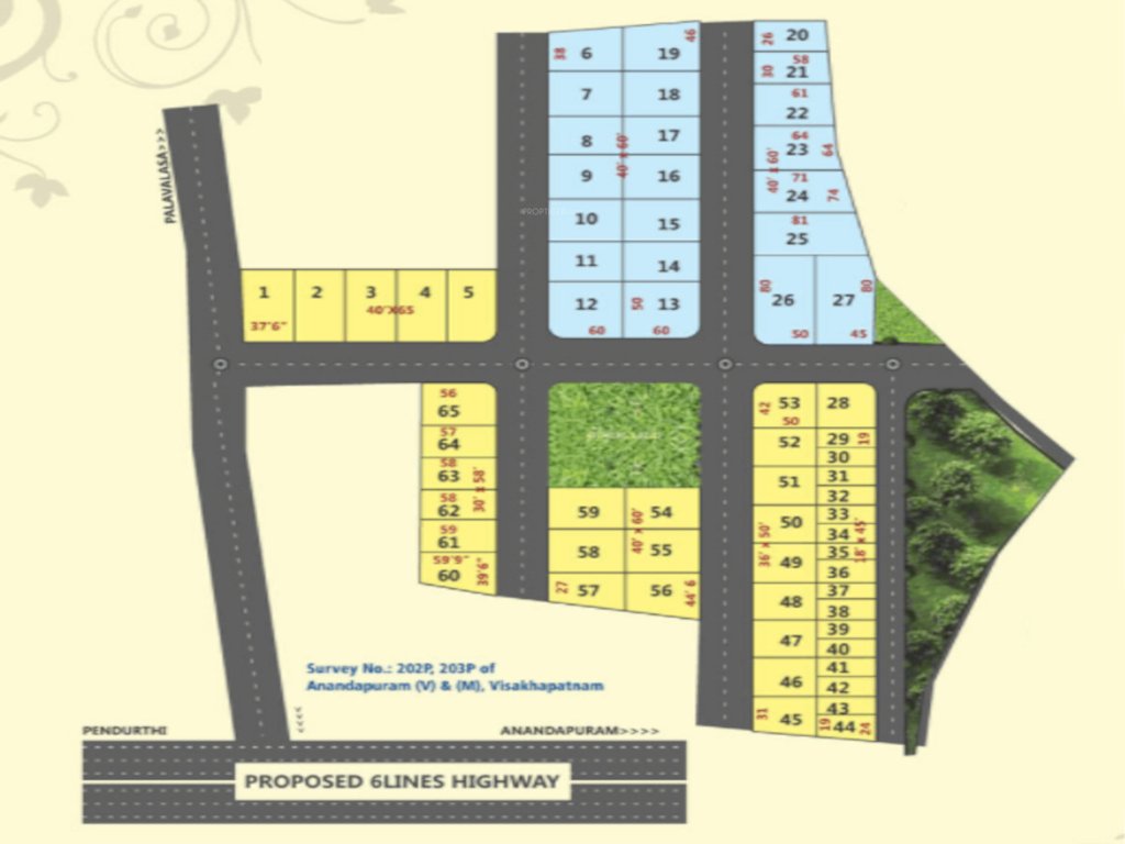 nandanavanam prasiddha Layout Plan