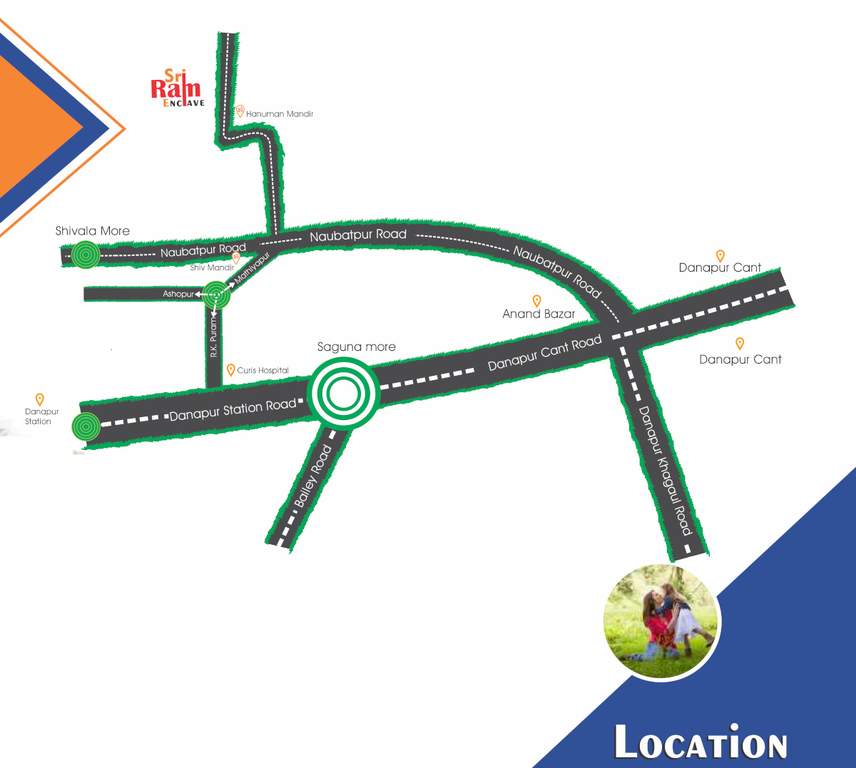 sri ram enclave Location Plan