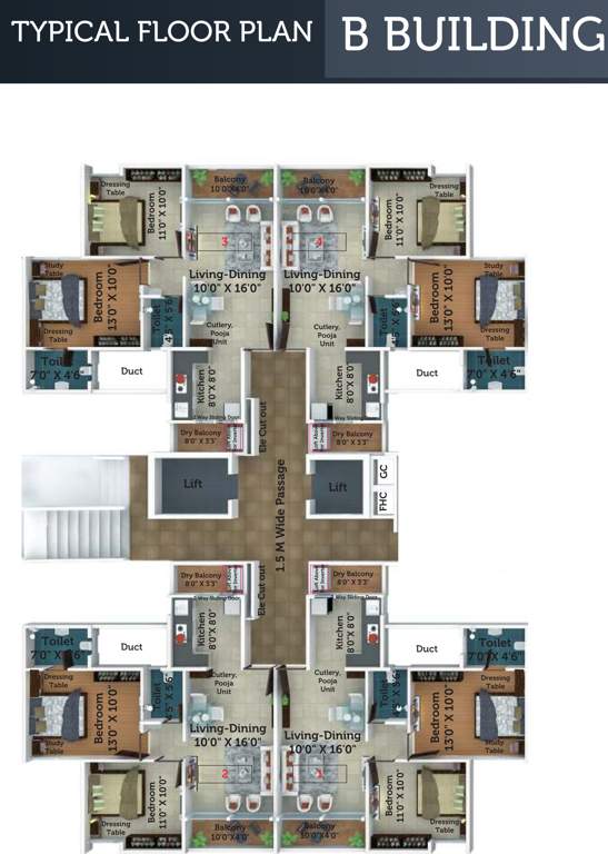  itrend life 3 Block B Cluster Plan from 1st, 2nd , 3rd, 4rth, 5th, 6th, 7th, 9th, 10th, 11th, 12th, 14th,  15th Floor