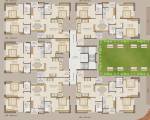 Saral Residency Cluster Plan for Typical Floor  saral-residency Saral Residency Cluster Plan for Typical Floor