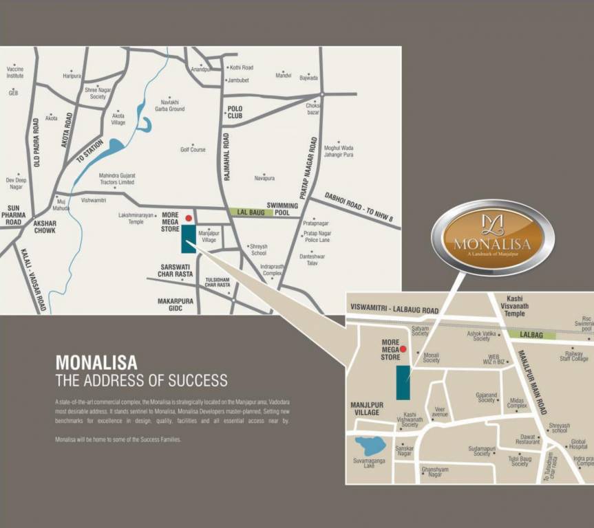  monalisa residency Location Plan