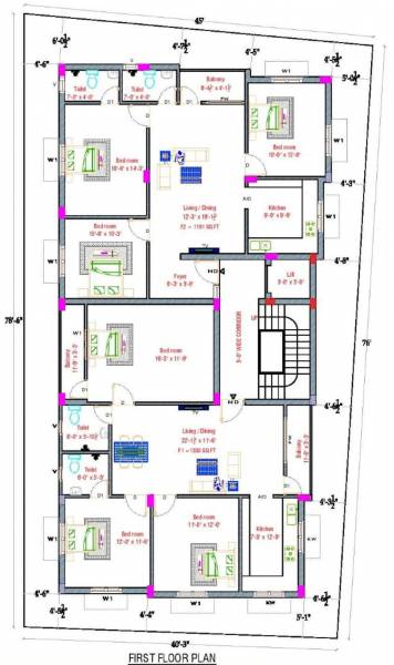  hema-enclave Hema Enclave Cluster Plan For 1st Floor