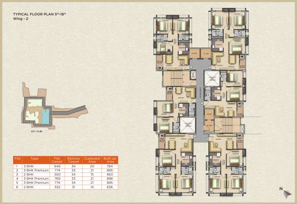  sampurna Wing 2 Cluster Plan