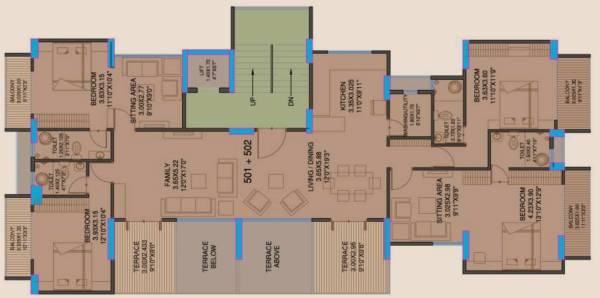  apartment Apartment Cluster Plan For Even Floor