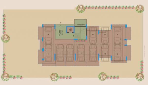  apartment Apartment Cluster Plan For Parking Floor