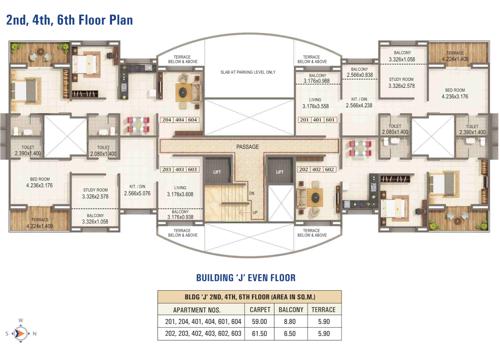  priyadarshan-j Priyadarshan J Cluster Plan from 2nd, 4rh And 6th Floor