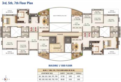  priyadarshan-j Priyadarshan J Cluster Plan from 3rd to 7th Floor