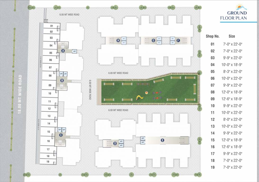 sky view Cluster Plan