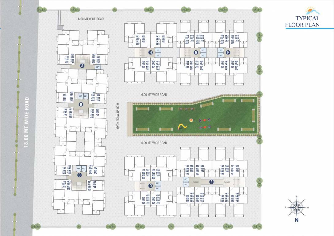 sky view Cluster Plan
