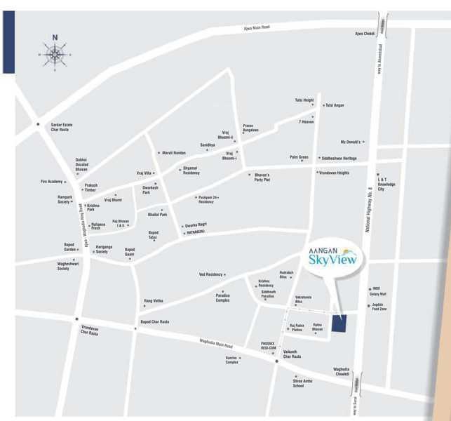 sky view Location Plan