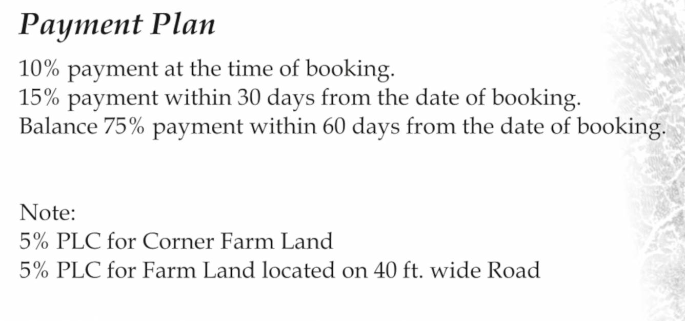 country-farm Time Linked Payment (TLP) Payment Plan