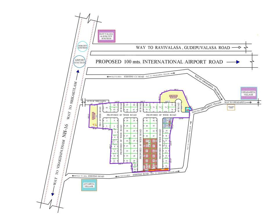  aditya residential plots Master Plan