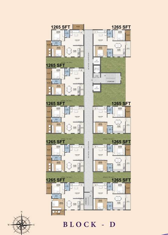  lavender sky Block A Cluster Plan
