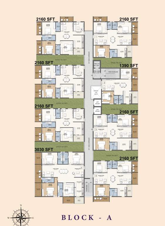  lavender sky Block A Cluster Plan