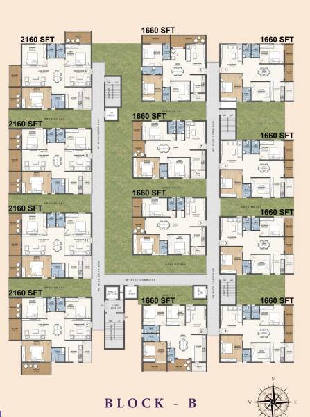  lavender-sky Block A Cluster Plan