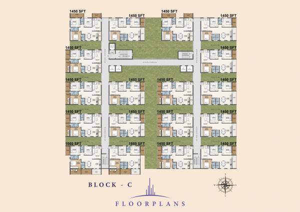  lavender-sky Block A Cluster Plan