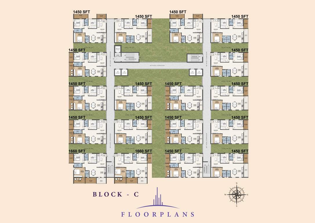  lavender sky Block A Cluster Plan