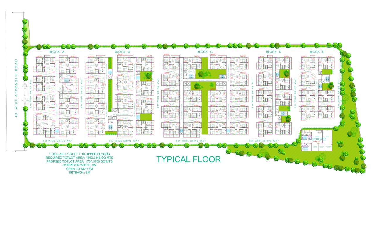  lavender sky Block A Cluster Plan