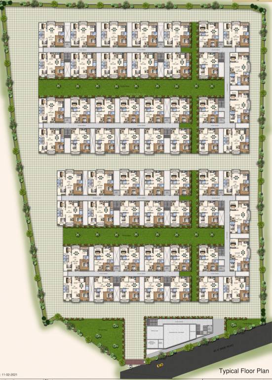  emerald heights Block A,B Cluster Plan For Typical