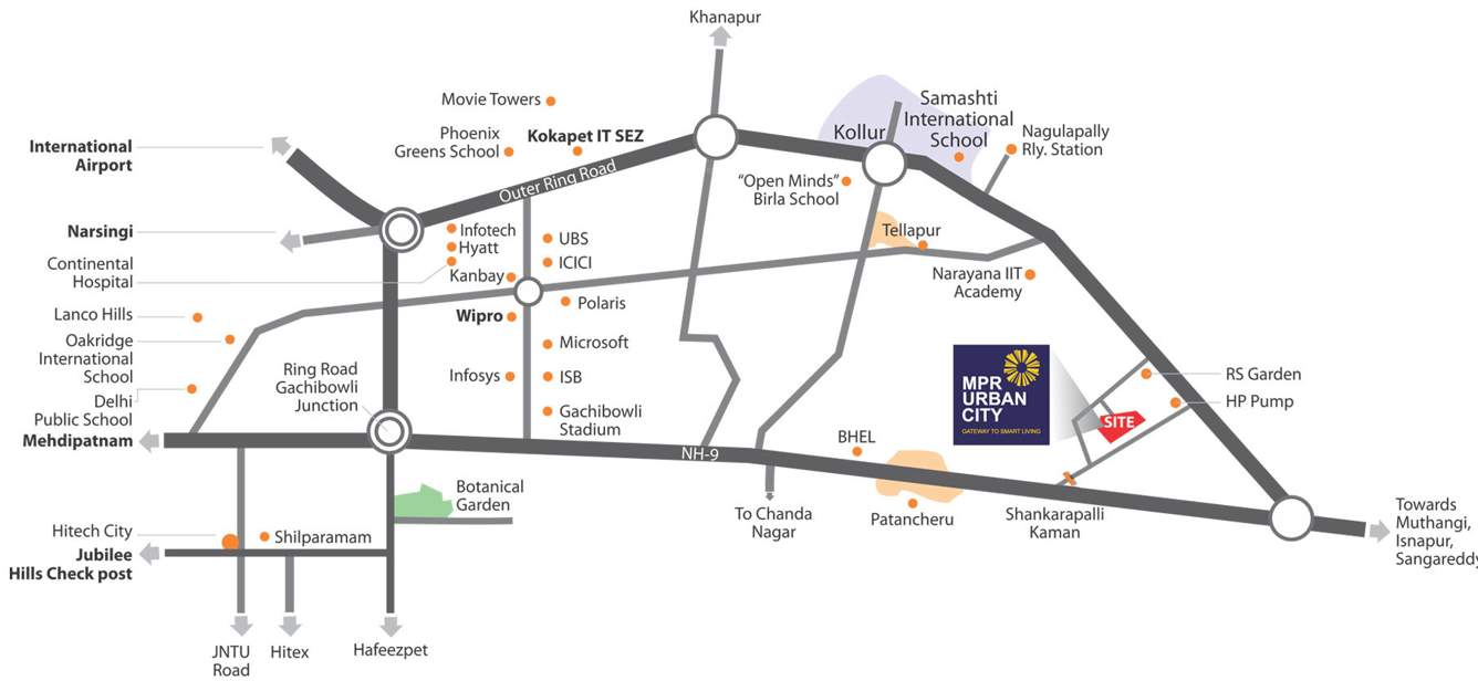  mpr urban city ii Location Plan