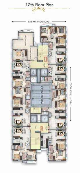  gagan-139 Gagan 139 Cluster Plan for 17th Floor