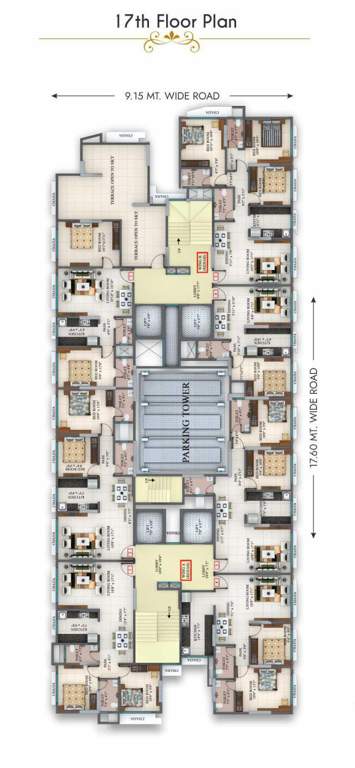  gagan 139 Gagan 139 Cluster Plan for 17th Floor
