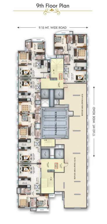  gagan 139 Gagan 139 Cluster Plan for 9th Floor
