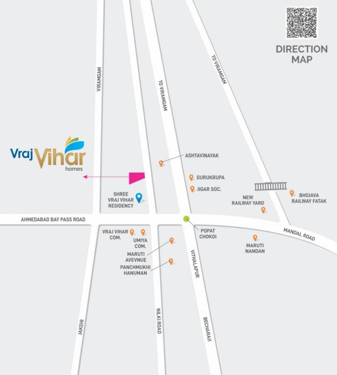  vraj vihar homes Location Plan