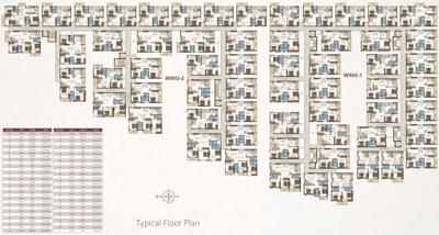  white-woods Wing A And Wing B Cluster Plan from 1st to 4th Floor