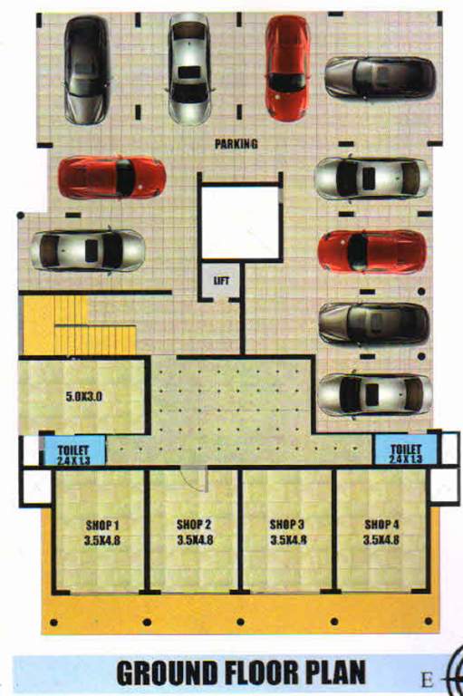  blue bell enclave Cluster Plan For Ground Floor