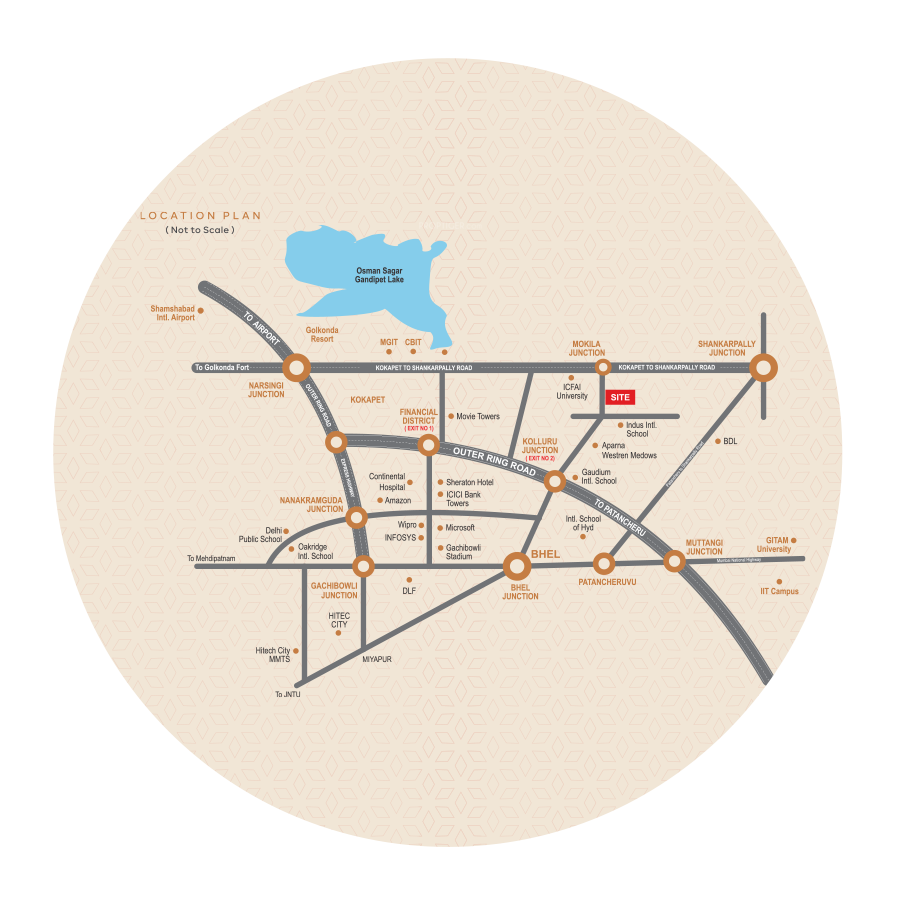  acs prime villas Location Plan