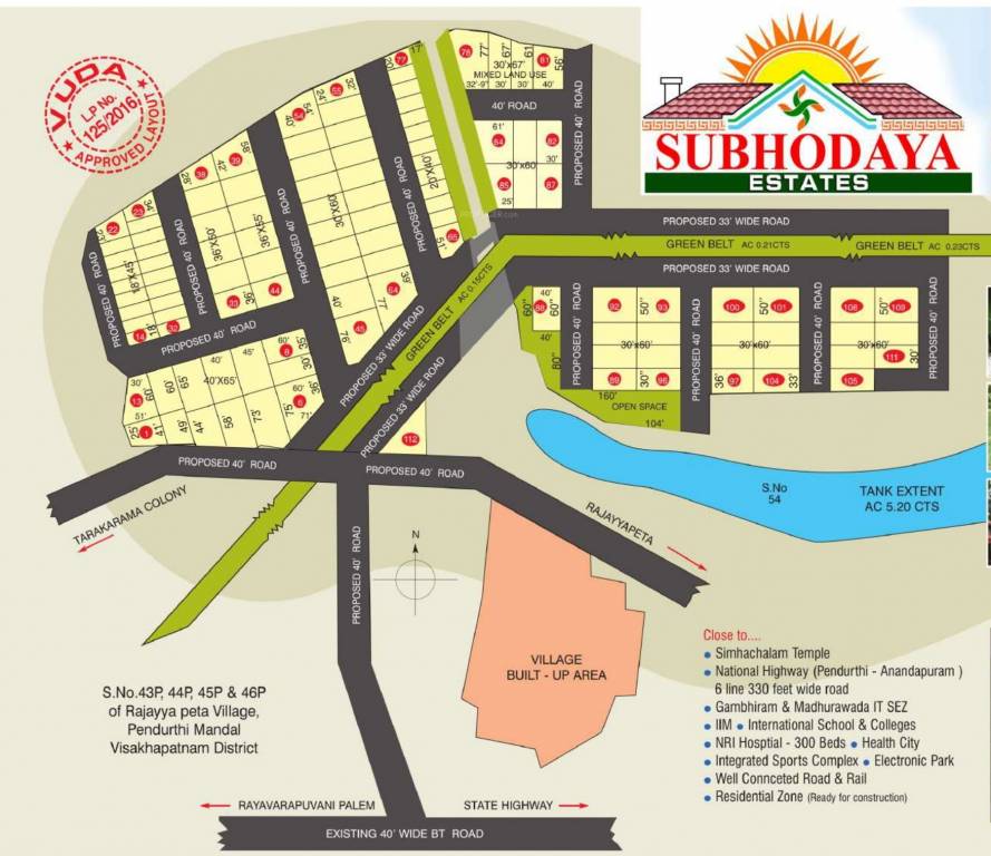  sri vara lakhmi nagar puram Layout Plan