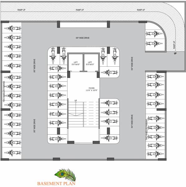  heights Heights Cluster Plan For Basement