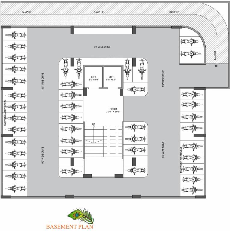  heights Heights Cluster Plan For Basement