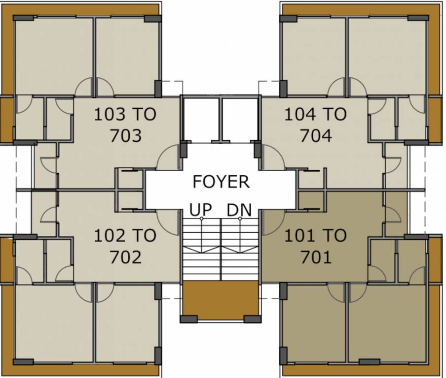  heights Heights Cluster Plan From 1st To 7th Floor