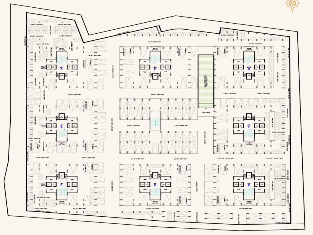  n k anantaya Tower A Cluster Plan for Basement 
