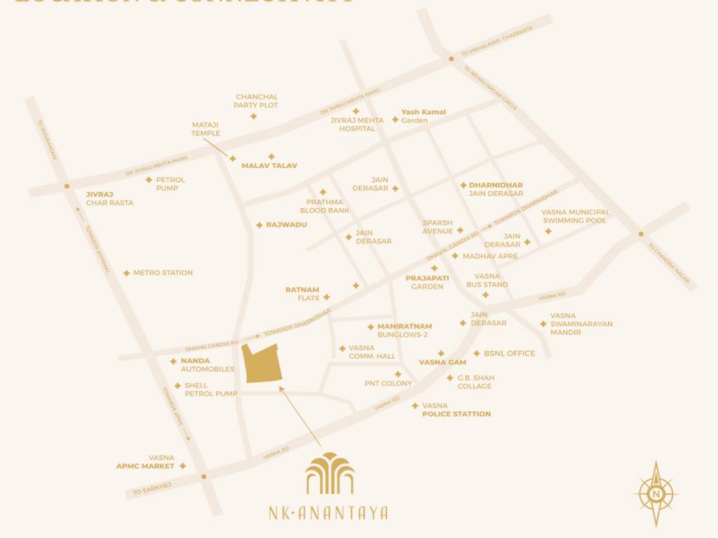  n k anantaya Location Plan