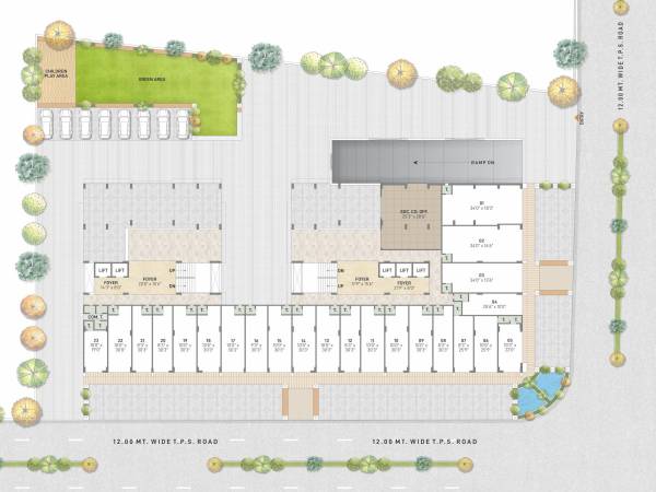  ananta Tower A & B Cluster Plan