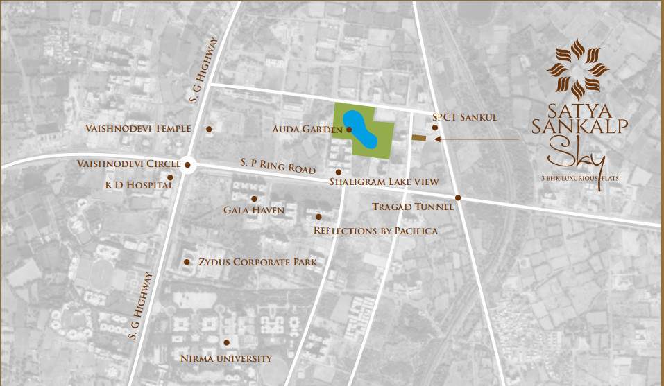  satya sankalp sky Location Plan