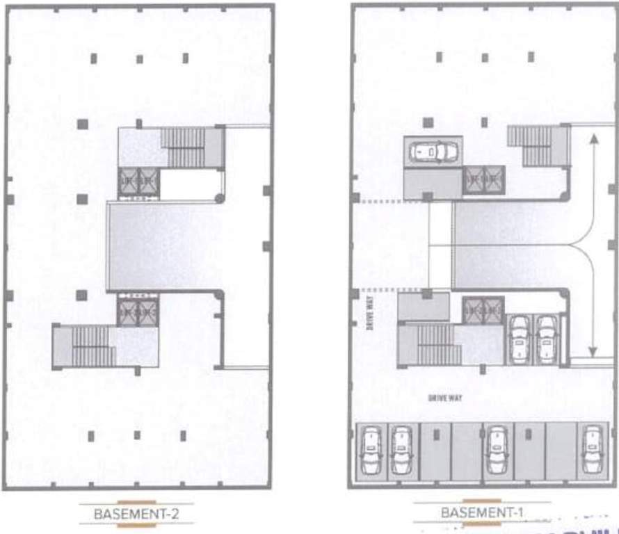  bhavya elegance Block A And Block B Basement Cluster Plan