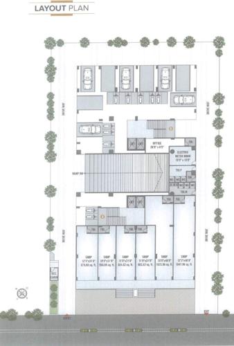  bhavya-elegance Block A And Block B Cluster Plan for ground Floor