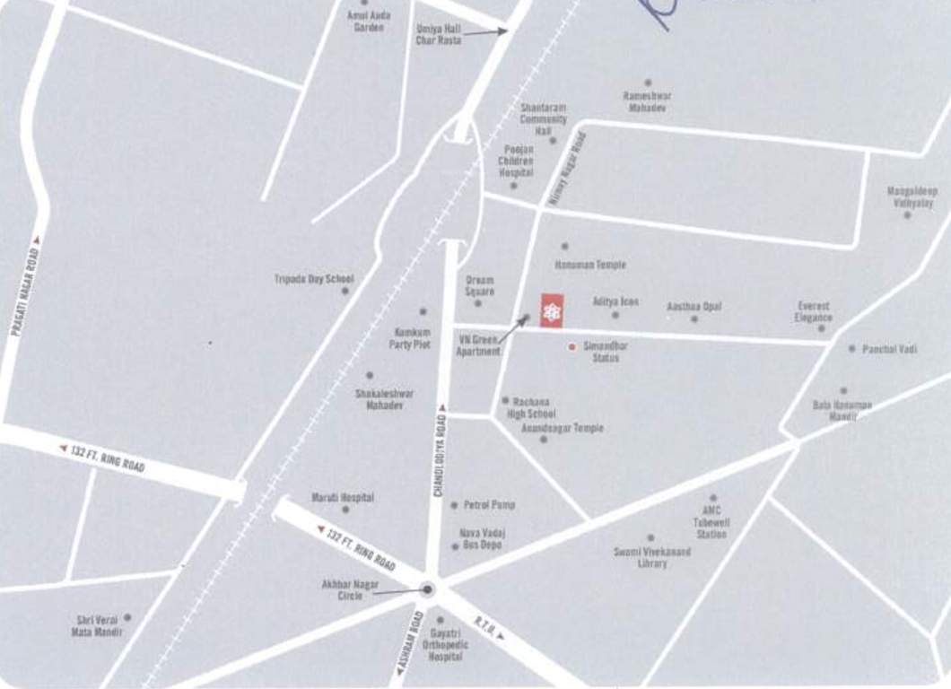  bhavya elegance Location Plan