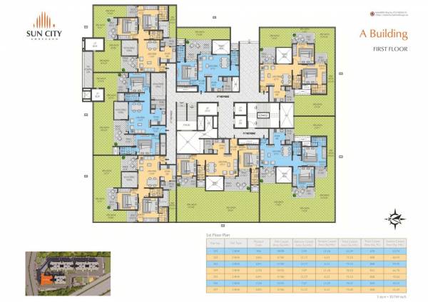  sun-city-ambegaon Cluster Plan