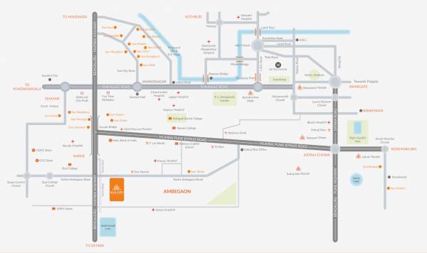  sun-city-ambegaon Location Plan