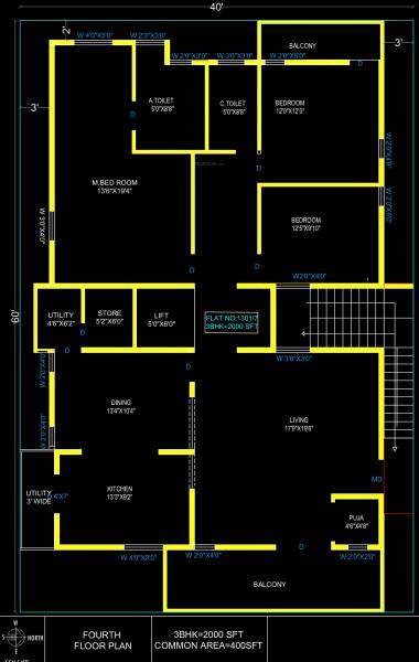  nammane Nammane Cluster Plan for 4th Floor